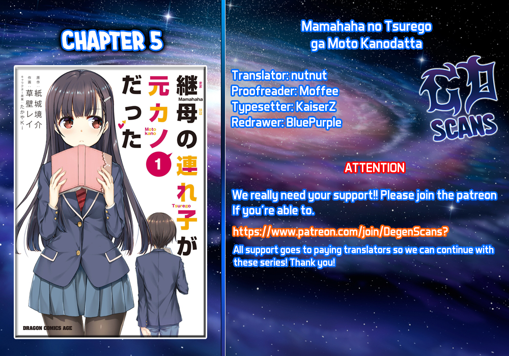 Mamahaha No Tsurego Ga Moto Kanodatta Vol.1 Chapter 5.1: The Ex-Couple Enters School (1) - Picture 1