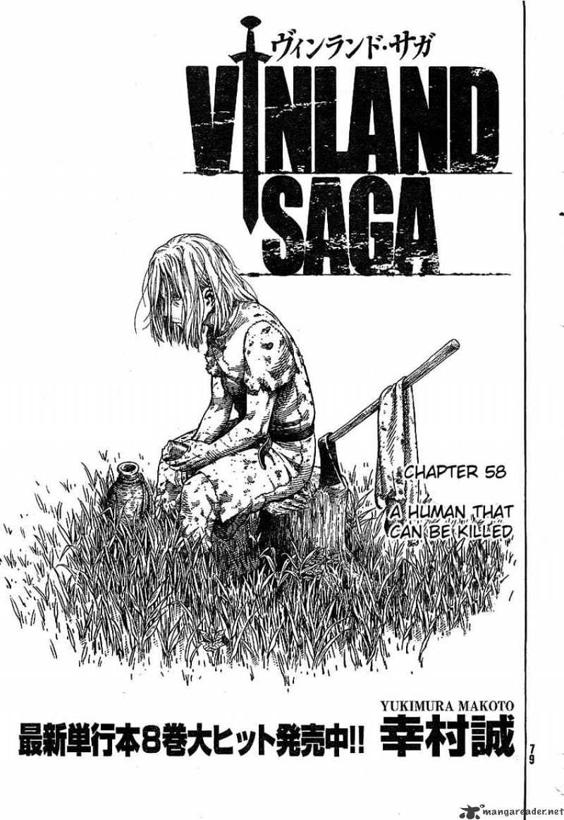 Vinland Saga Chapter 58 : A Human That Can Be Killed - Picture 1