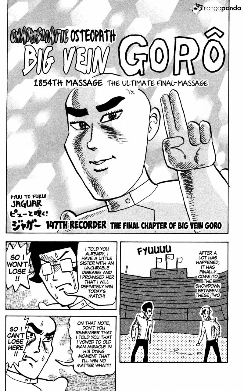 Pyu To Fuku! Jaguar Chapter 147 : The Final Chapter Of Big Vein Goro - Picture 1