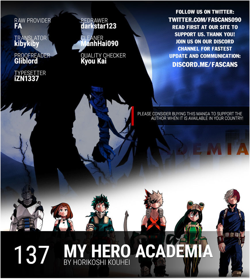 Boku No Hero Academia Chapter 137 - Picture 1