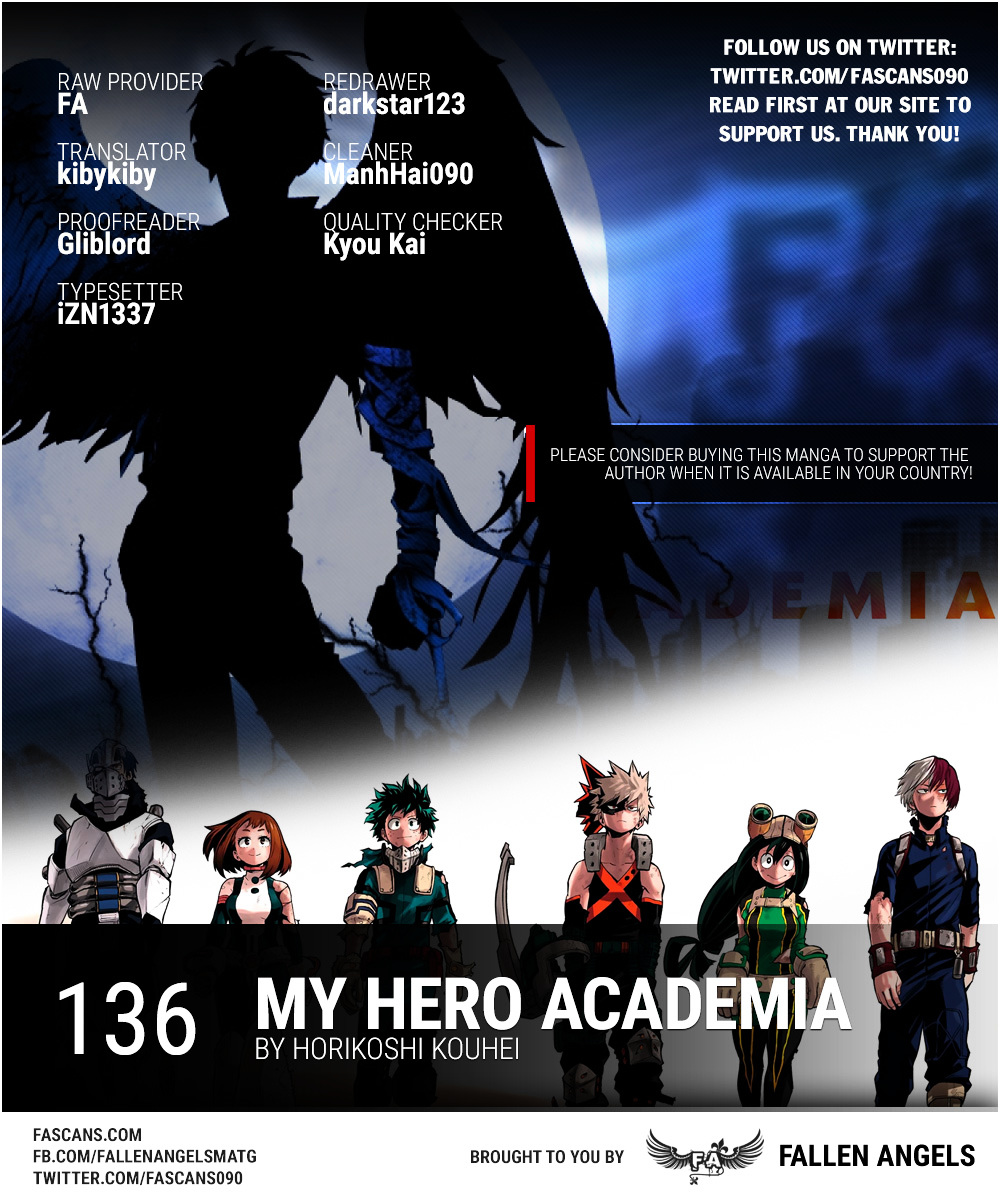 Boku No Hero Academia Chapter 136 (V2) : So Close!! - Picture 1