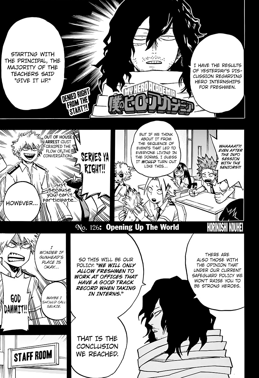 Boku No Hero Academia Chapter 126 (V2) : Opening Up The World - Picture 3
