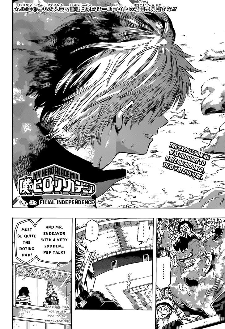 Boku No Hero Academia Chapter 40 : Filial Independence - Picture 3