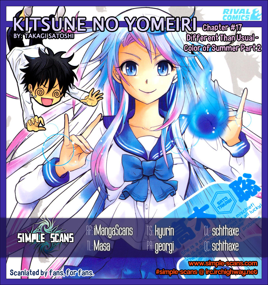 Kitsune No Yomeiri Vol.3 Chapter 17 : Different Than Usual - Color Of Summer. Part 2 - Picture 1