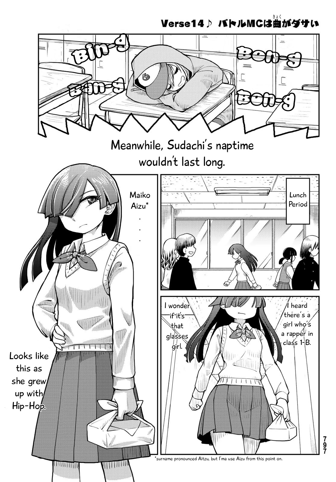 Tanzawa Sudachi Is Here! Chapter 14: Mc Battle Songs Are Lame - Picture 1