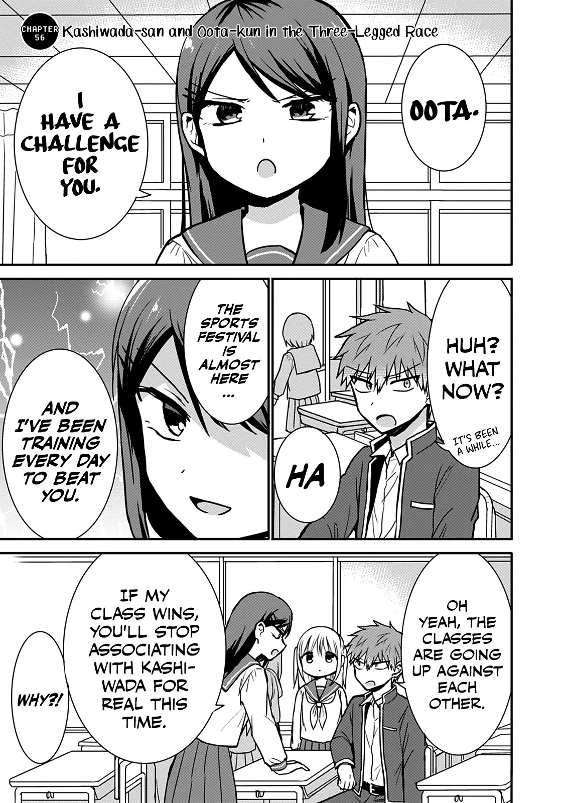 Expressionless Kashiwada-San And Emotional Oota-Kun Chapter 56 - Picture 1