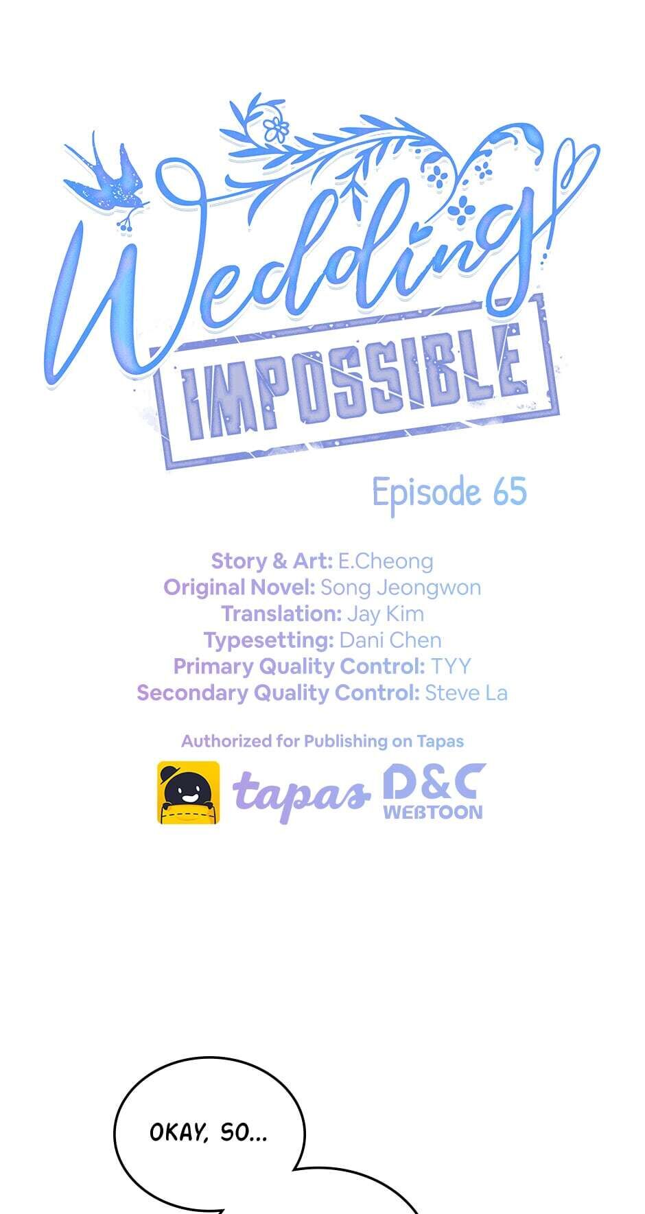 Wedding Impossible Chapter 65 - Picture 1