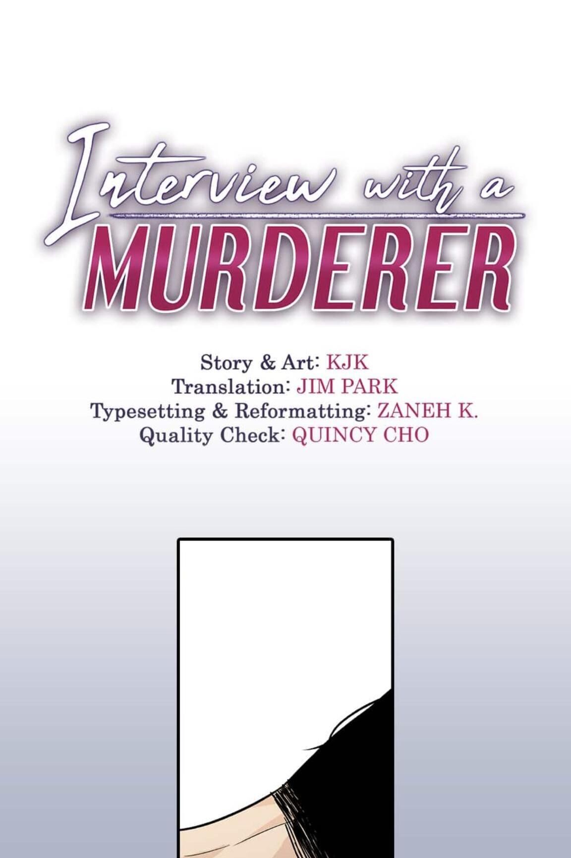 Interview With A Murderer - Page 1