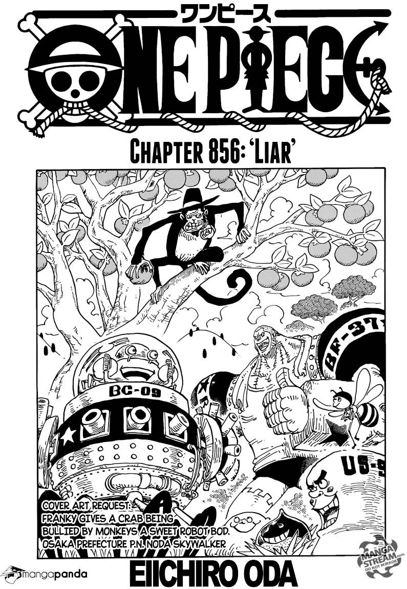 One Piece Chapter 856 : Liar! - Picture 1