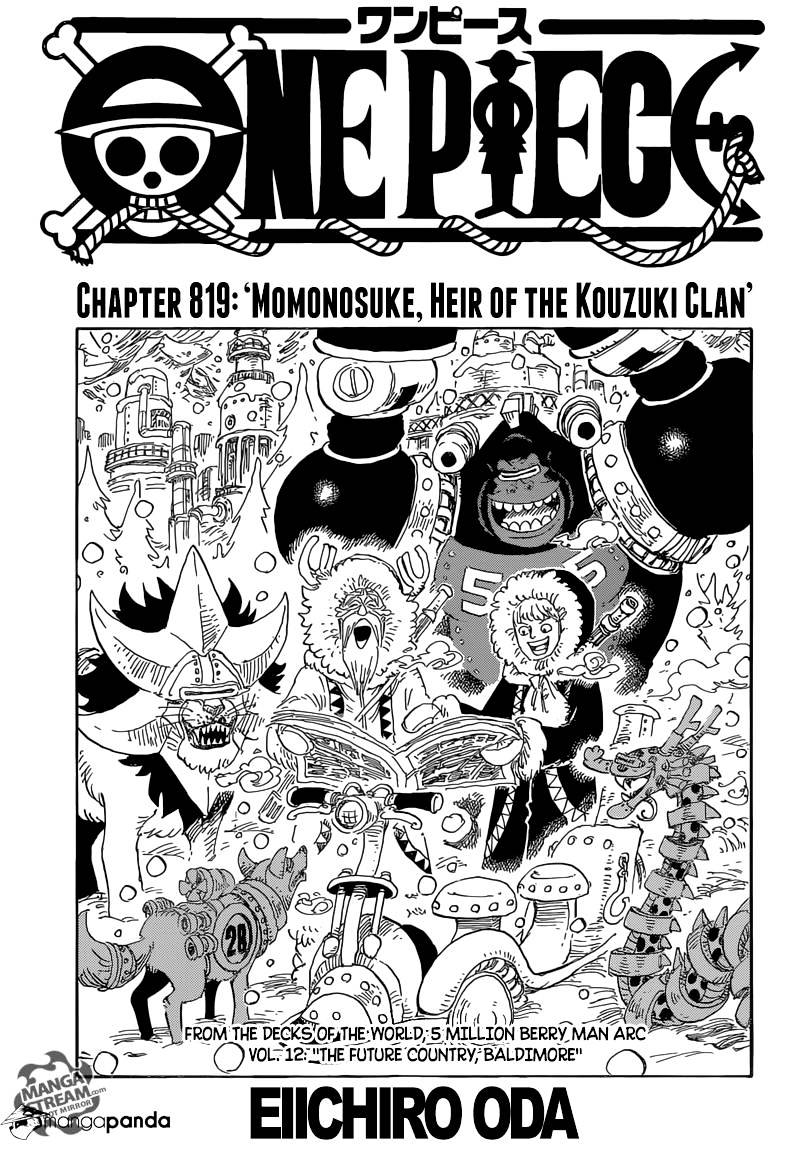 One Piece Chapter 819 : Momonosuke, Heir Of The Kouzuki Clan - Picture 1