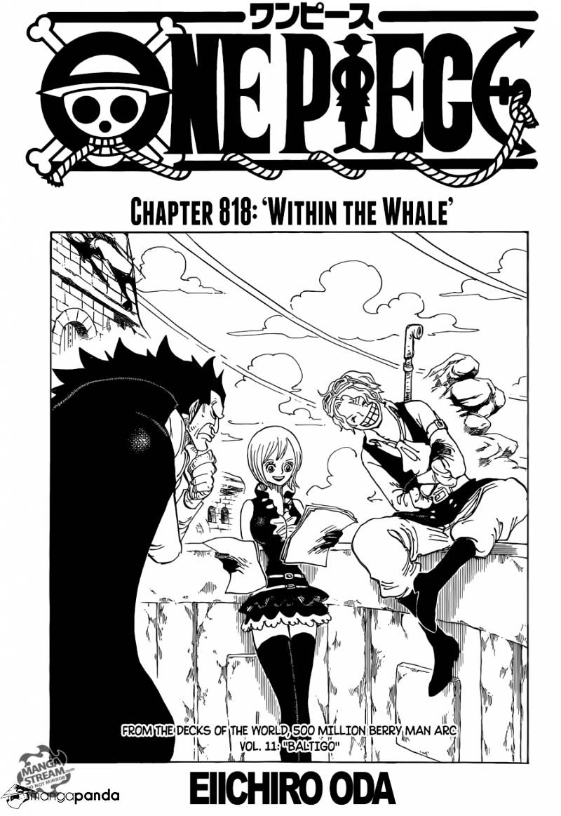 One Piece Chapter 818 : Within The Whale - Picture 1