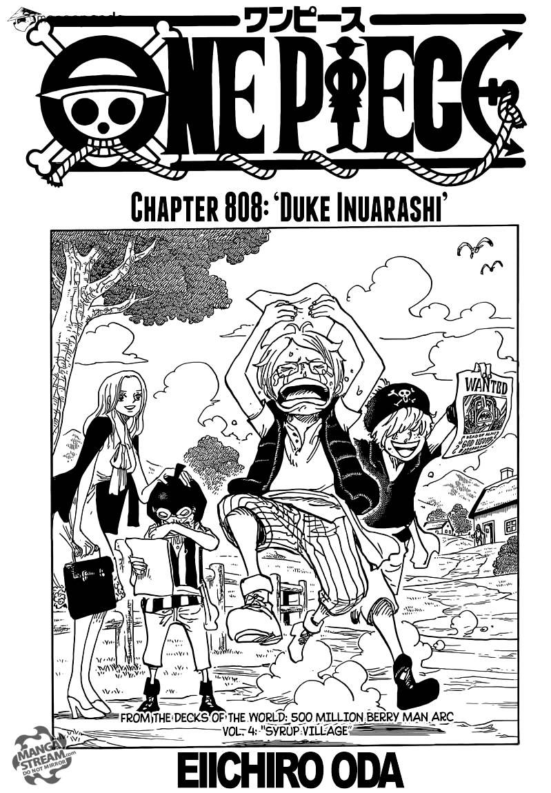 One Piece Chapter 808 : Duke Inuarashi - Picture 1