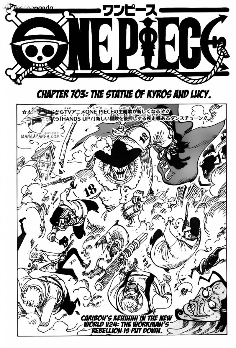 One Piece Chapter 704 : The Statue Of Kyros And Lucy. - Picture 3