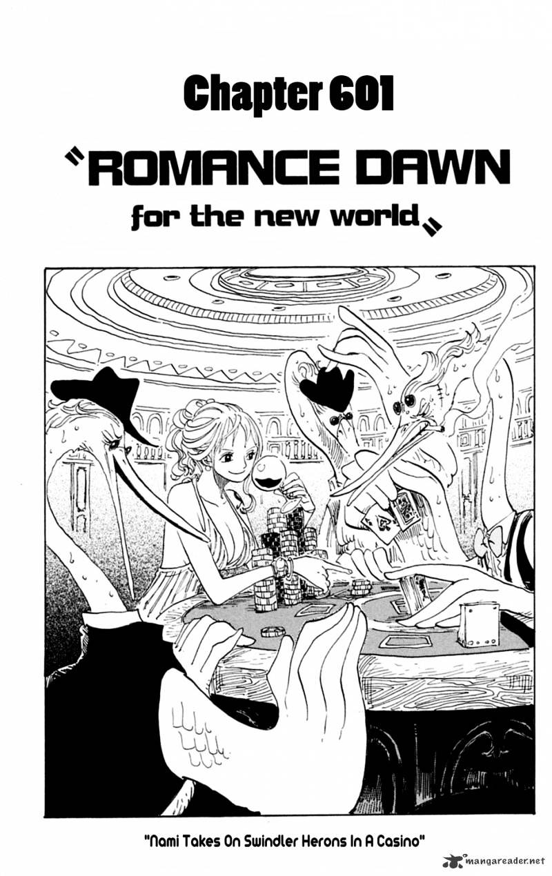 One Piece Chapter 601 : Romance Dawn For The New World - Picture 1