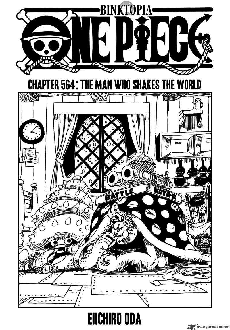 One Piece Chapter 564 : The Man Who Shakes The World - Picture 2
