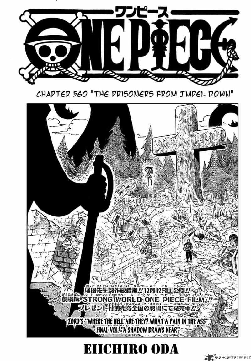 One Piece Chapter 560 : The Prisoners From Impel Down - Picture 1