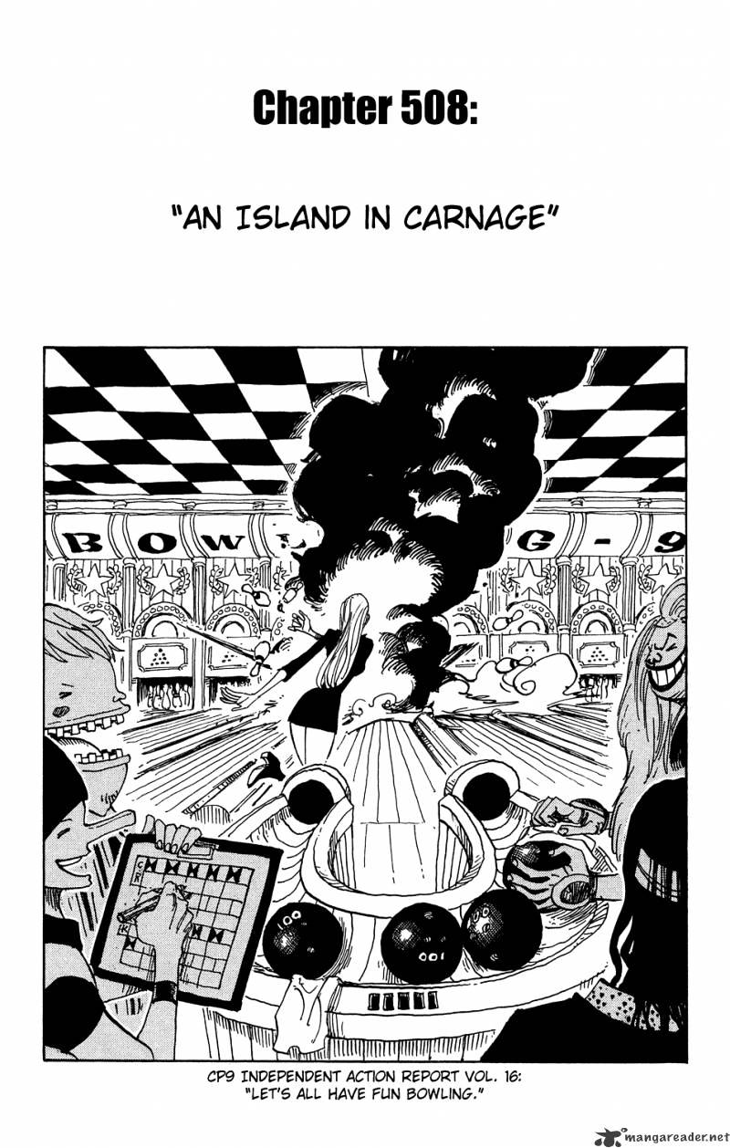 One Piece Chapter 508 : Isle Of Carnage - Picture 1