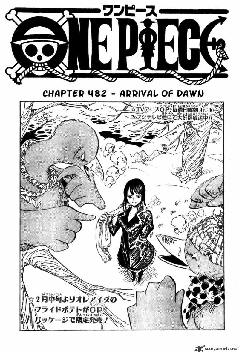 One Piece Chapter 482 : Arrival Of Dawn - Picture 1