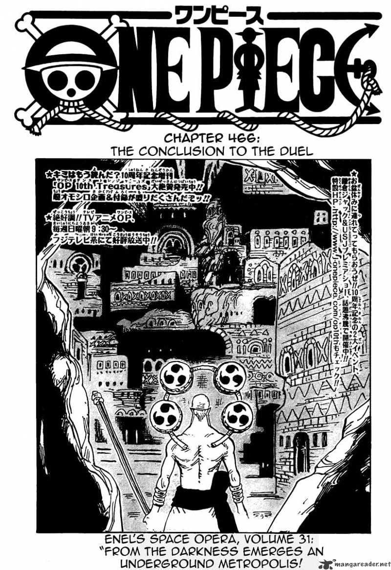 One Piece Chapter 466 : The Conclusion To The Duel - Picture 1