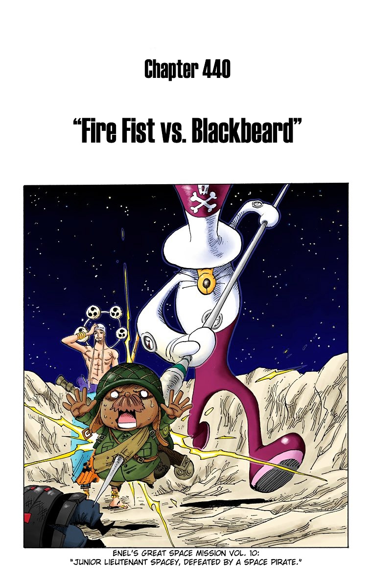One Piece Chapter 440 V2 : Fire Fist Vs Blackbeard [Hq] - Picture 2