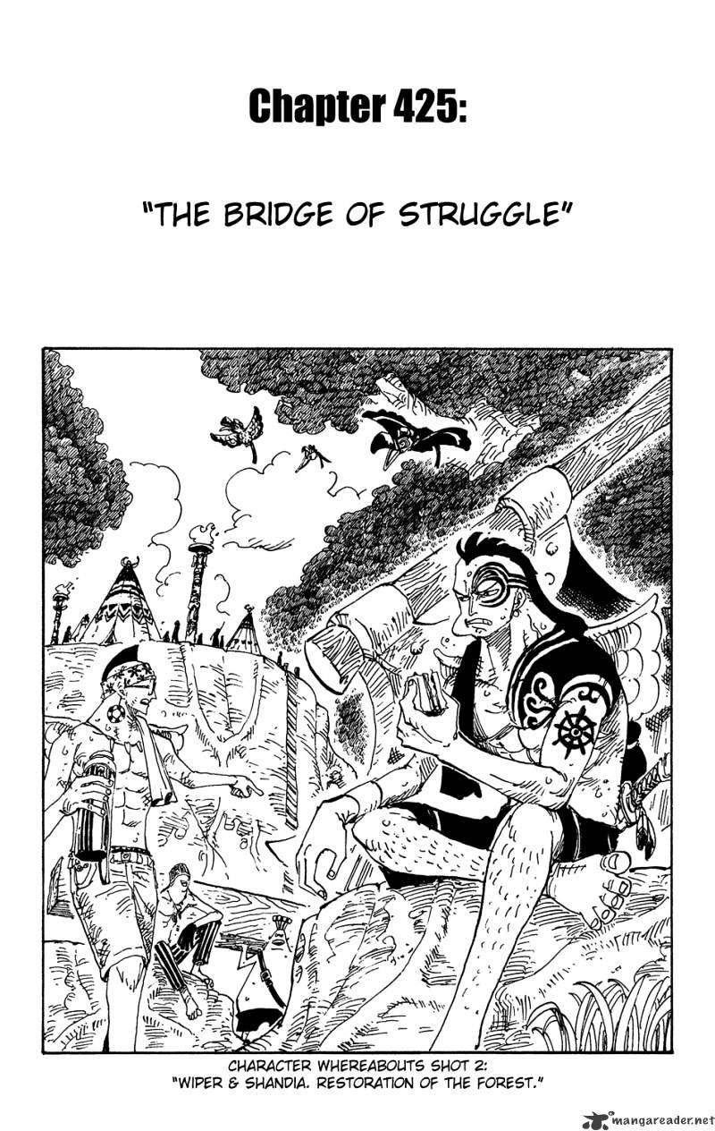 One Piece Chapter 425 : The Bridge Of Struggle - Picture 1