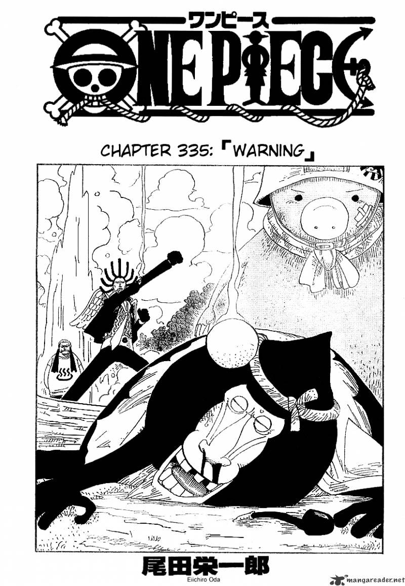 One Piece Chapter 335 : Warning - Picture 1