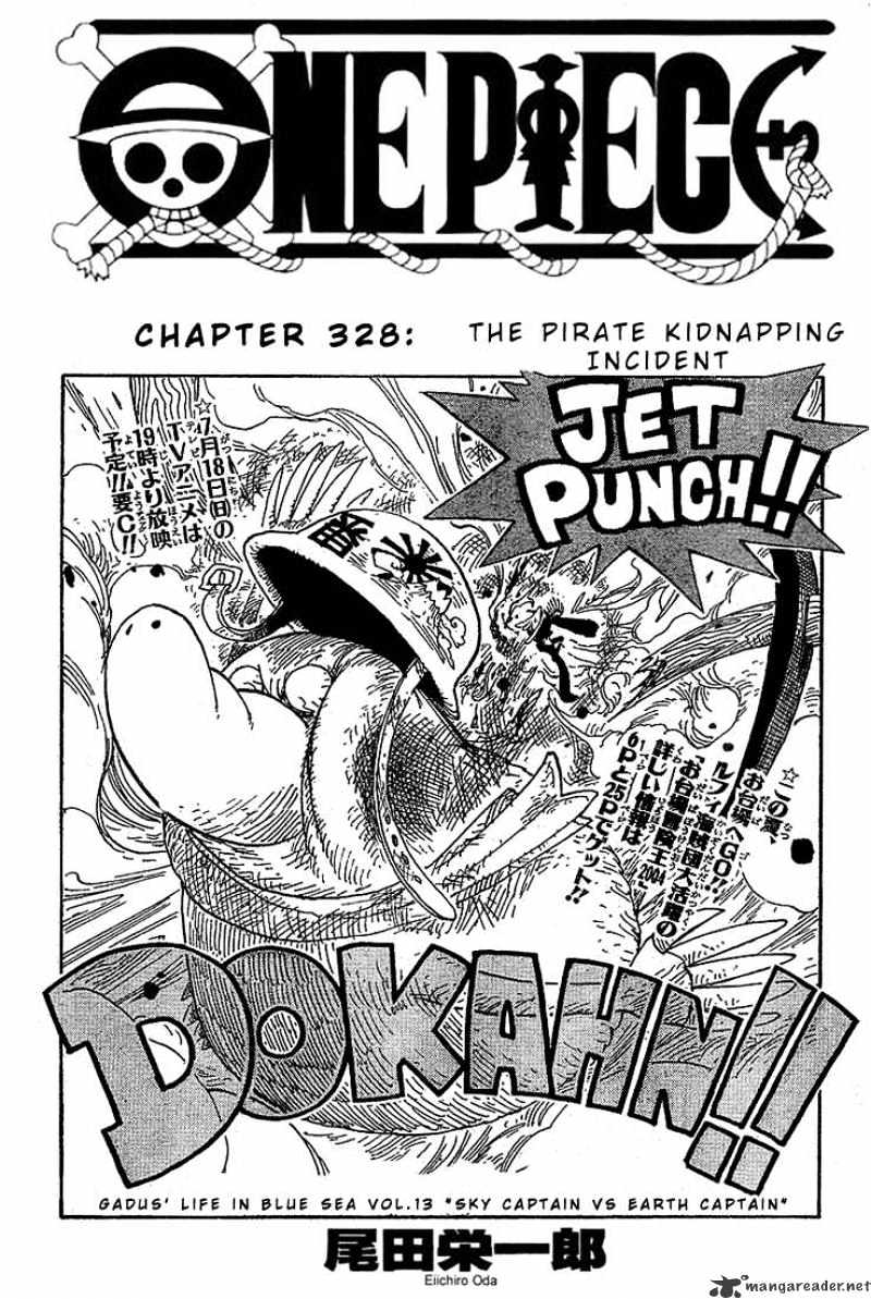 One Piece Chapter 328 : The Pirate Kidnapping Incident - Picture 1