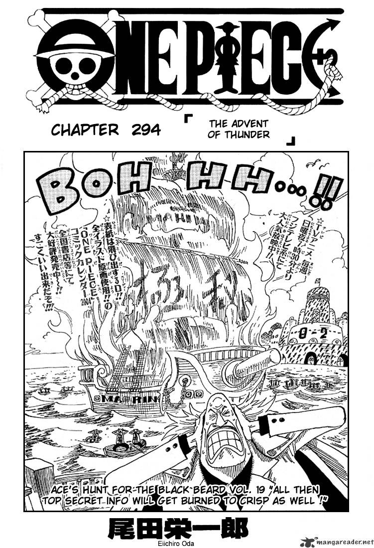 One Piece Chapter 294 : The Advent Of Thunder - Picture 1