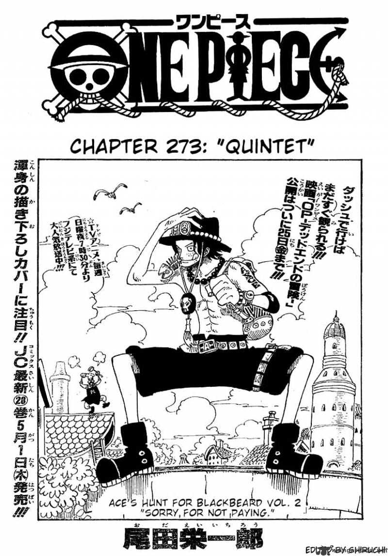 One Piece Chapter 273 : Quintet - Picture 1