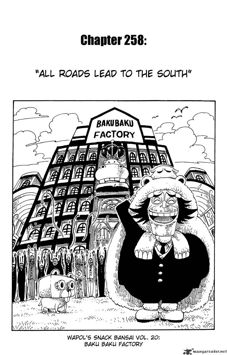 One Piece Chapter 258 : All Roads Lead To The South - Picture 1