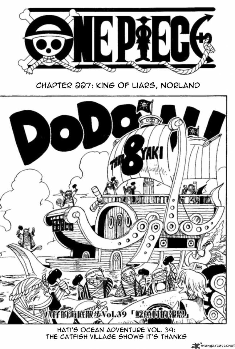 One Piece Chapter 227 : King Of Liars, Norland - Picture 1