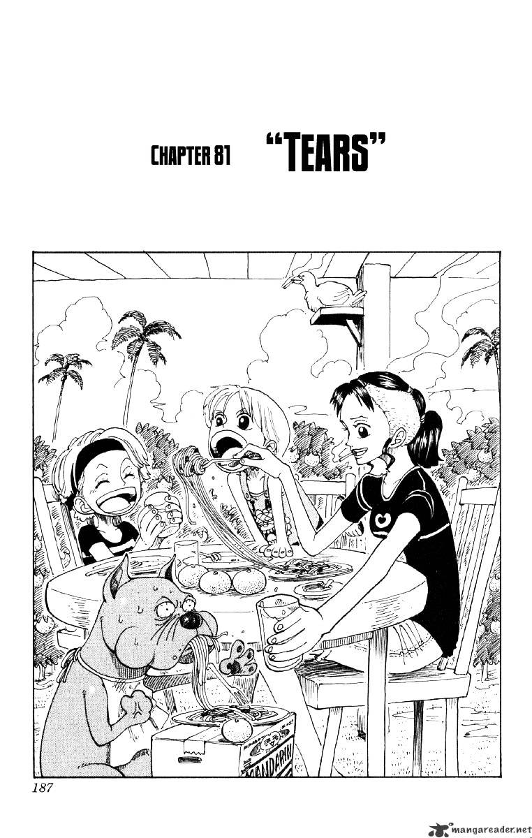 One Piece Chapter 81 : Tears - Picture 1