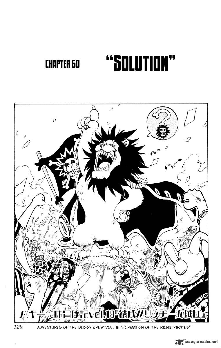 One Piece Chapter 60 : Special Honor - Picture 1