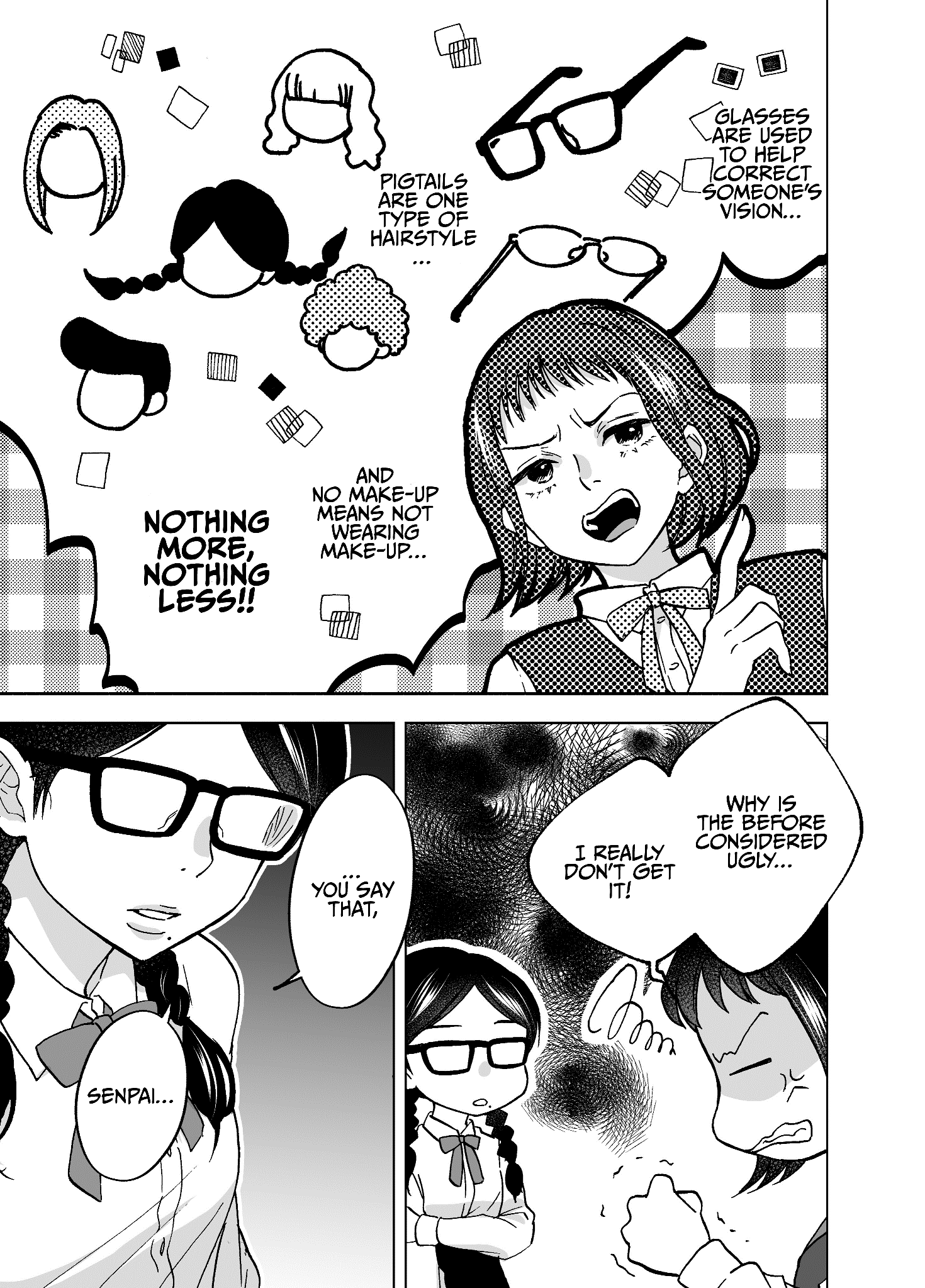 A Senpai Who Can’T Stand Manga Where The Girl Is Considered More Attractive After Changing Her Appearance Chapter : Oneshot - Picture 3