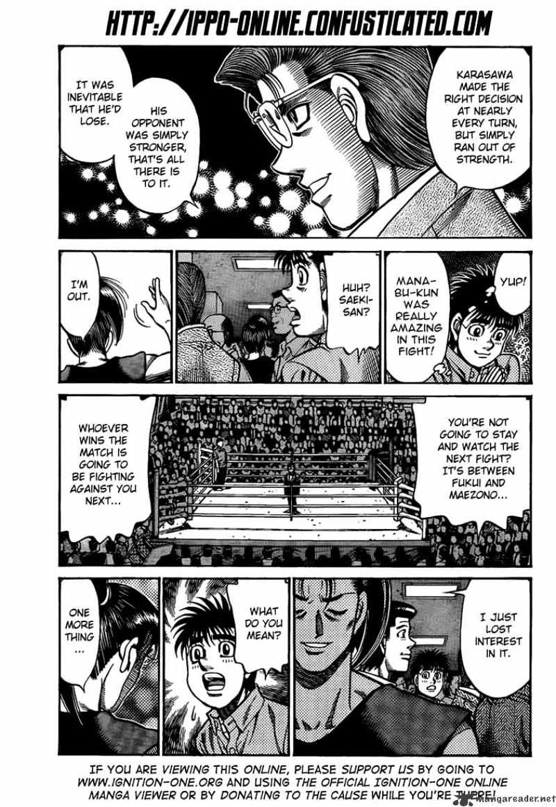 Hajime No Ippo Chapter 911 : The Distance Between Them - Picture 3