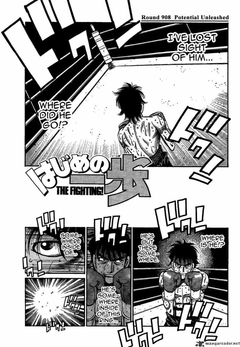 Hajime No Ippo Chapter 908 : Potential Unleashed - Picture 1