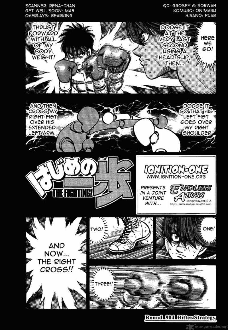 Hajime No Ippo Chapter 904 : Bitter Strategy - Picture 1