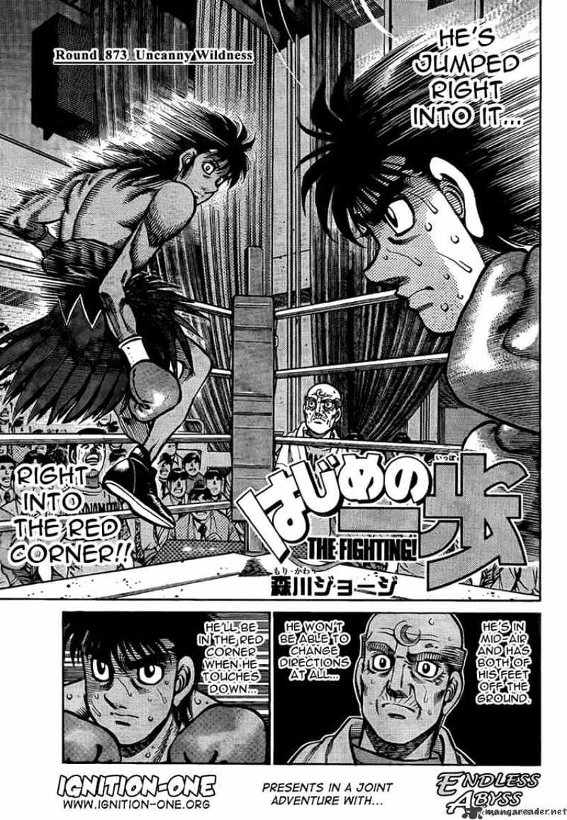 Hajime No Ippo Chapter 873 : Uncanny Wildness - Picture 1