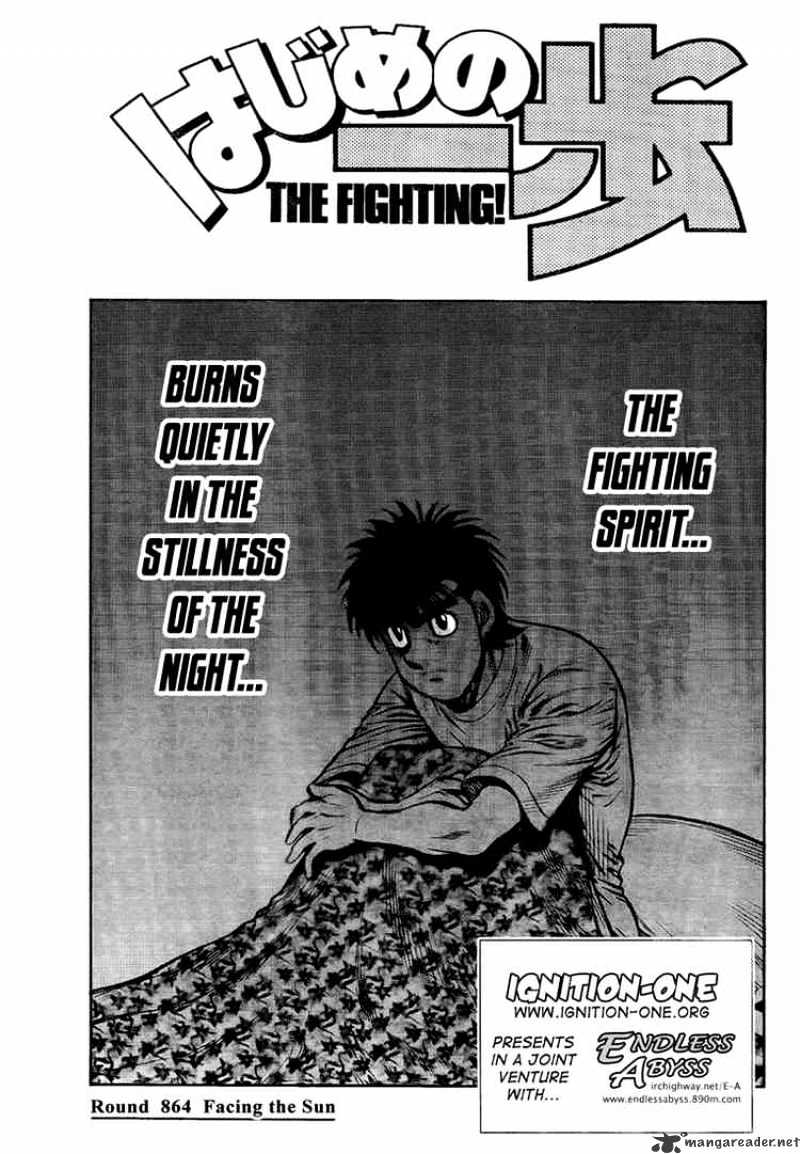 Hajime No Ippo Chapter 864 : Facing The Sun - Picture 1