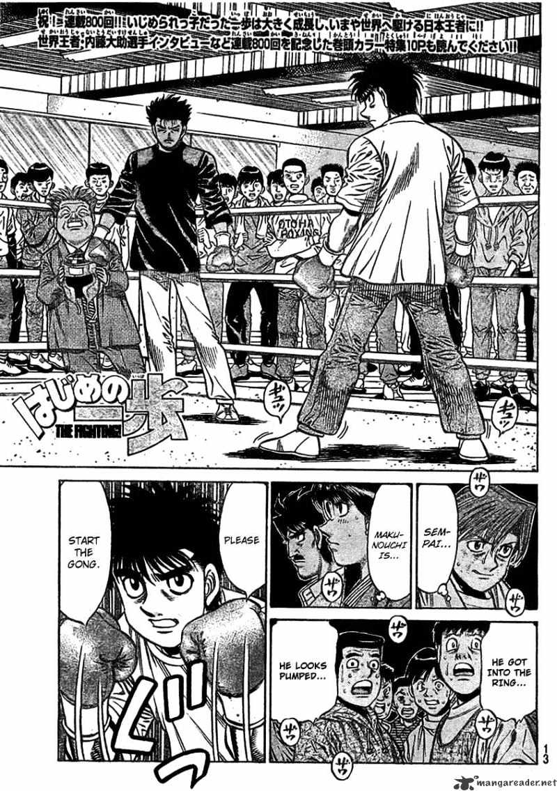 Hajime No Ippo Chapter 800 : That Man Is Ippo Makunouchi - Picture 1