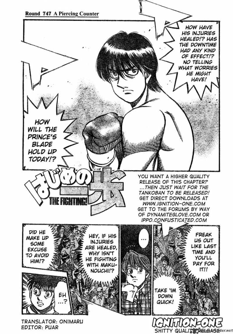Hajime No Ippo Chapter 747 - Picture 1