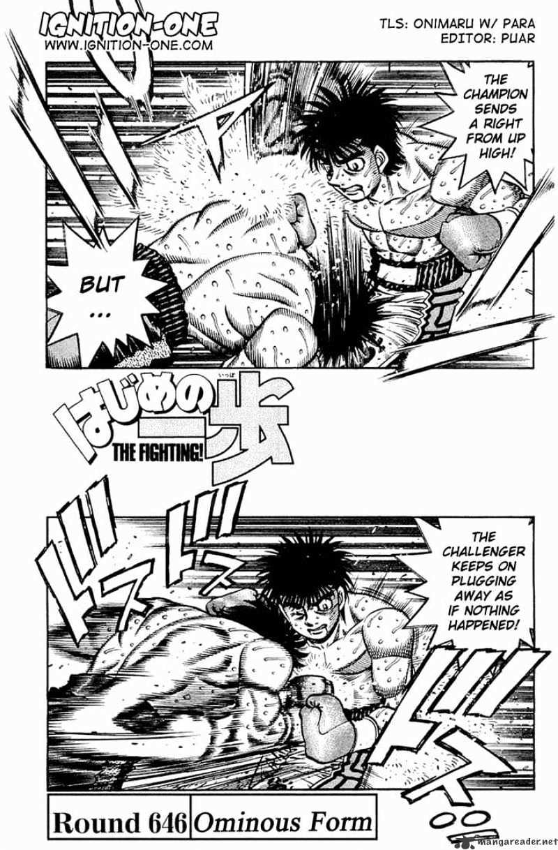 Hajime No Ippo Chapter 646 : Ominous Shadow - Picture 1