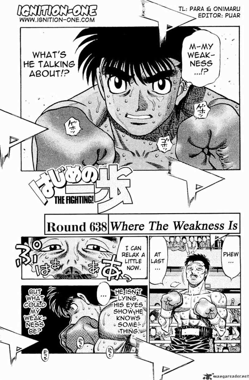 Hajime No Ippo Chapter 638 : Where S The Weakness - Picture 1