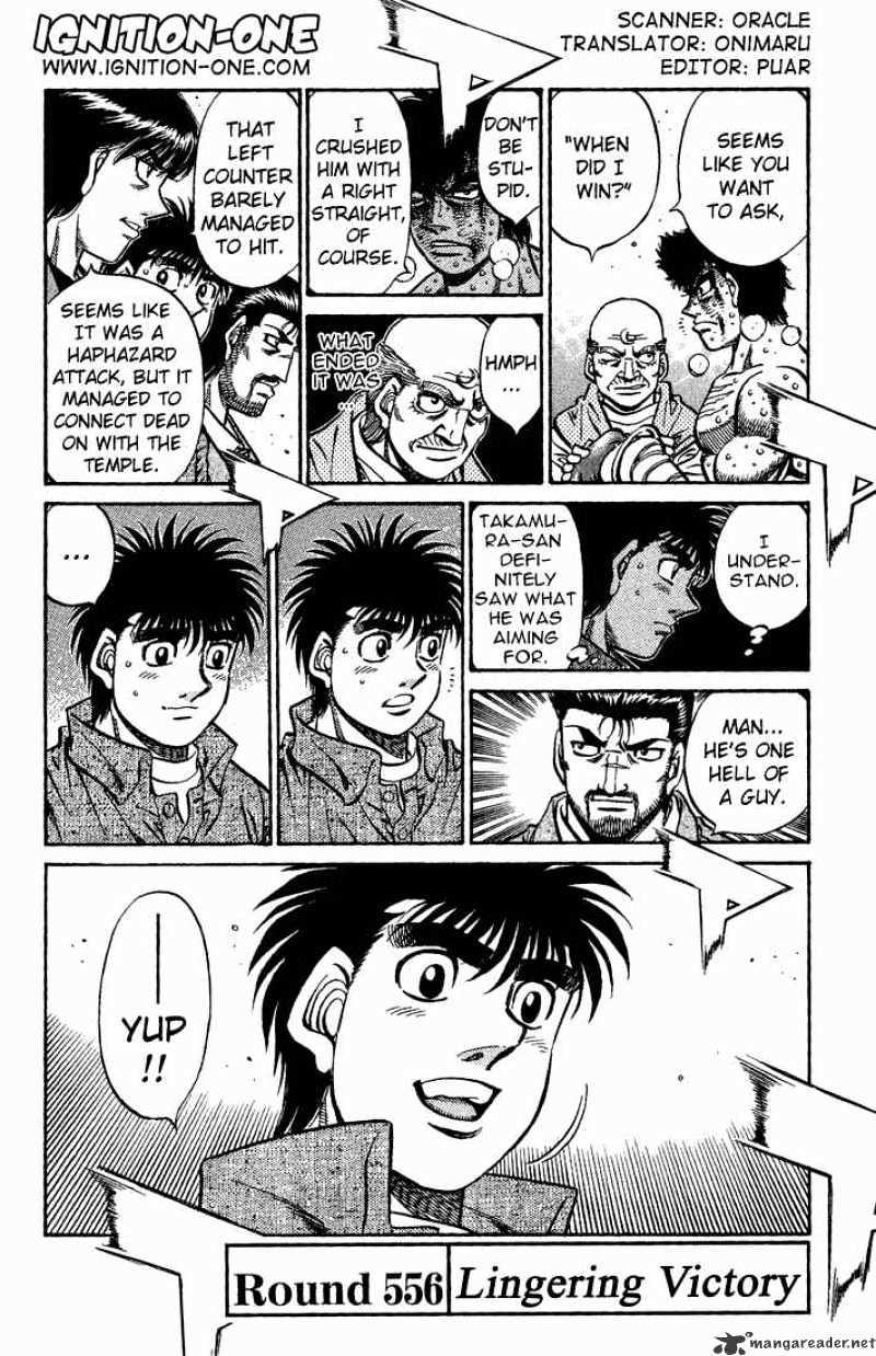 Hajime No Ippo Chapter 556 : Reverberating Victory - Picture 2