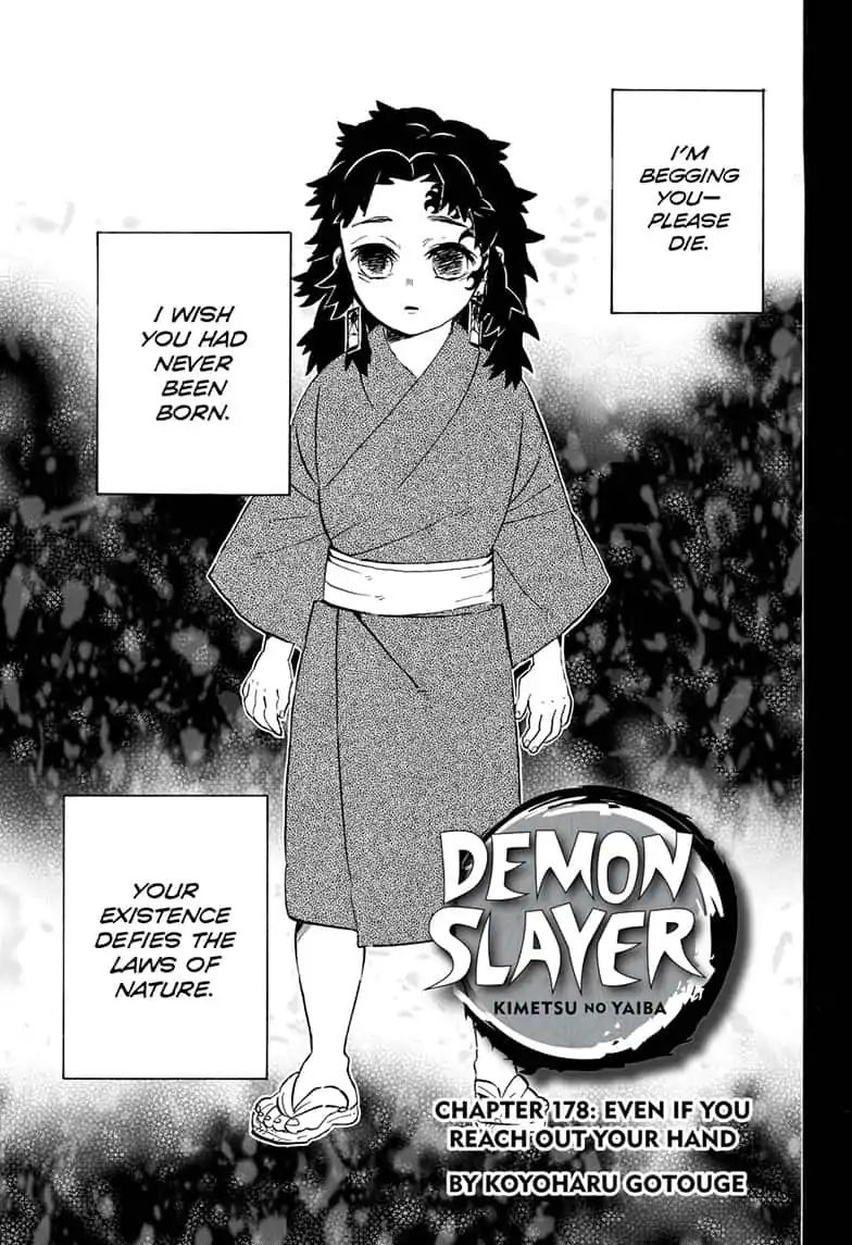 Kimetsu No Yaiba Chapter 178: Even If You Reach Out Your Hand - Picture 1