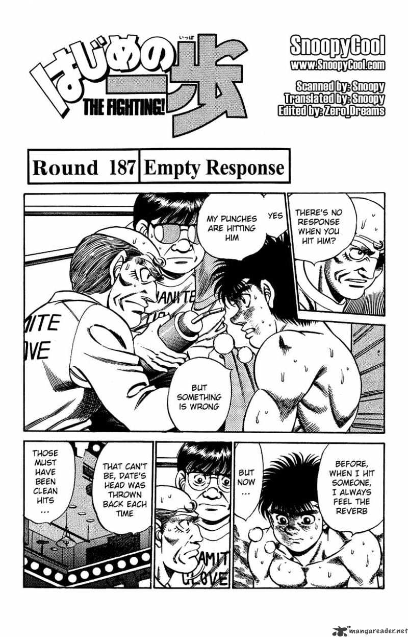 Hajime No Ippo Chapter 187 - Picture 1