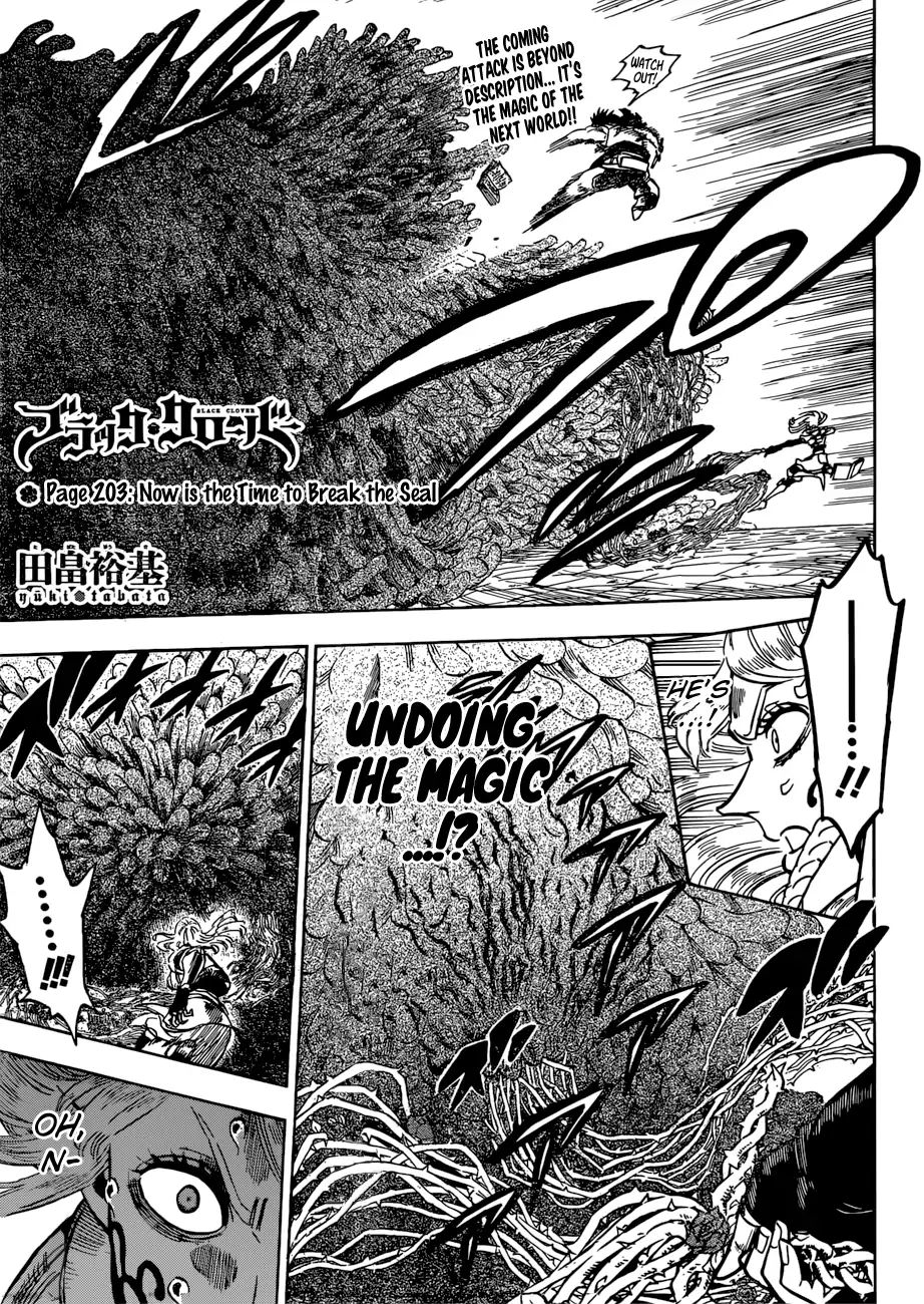 Black Clover Chapter 203: Now Is The Time To Break The Seal - Picture 1