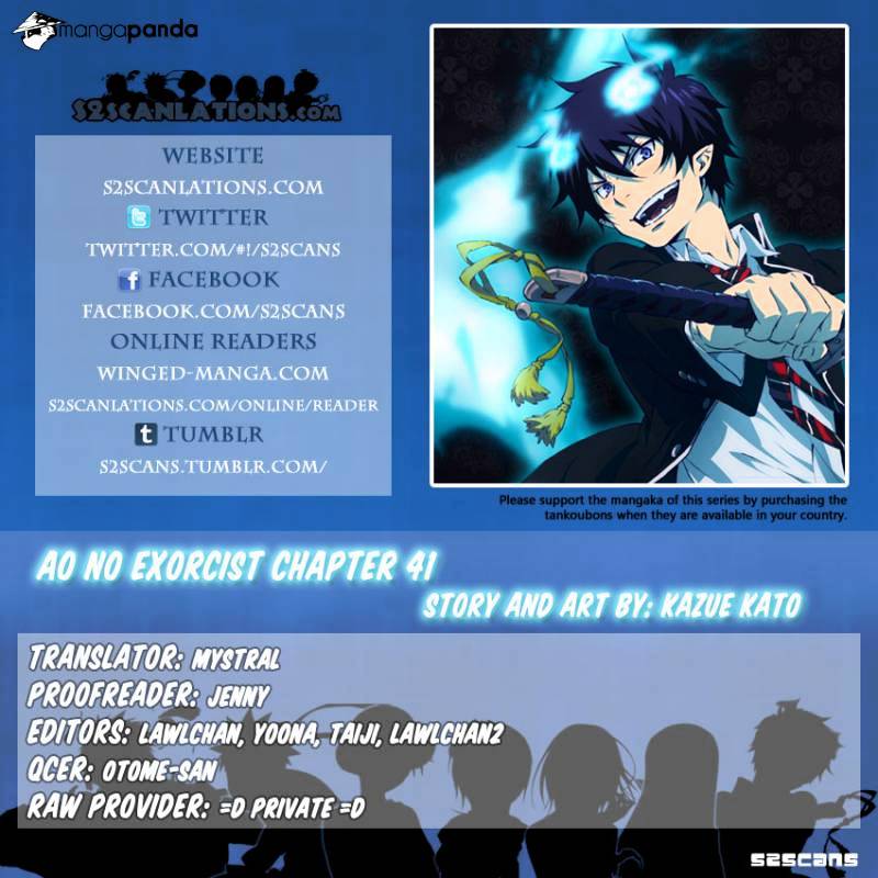 Ao No Exorcist Chapter 41 : Location Of The Secret - Picture 1