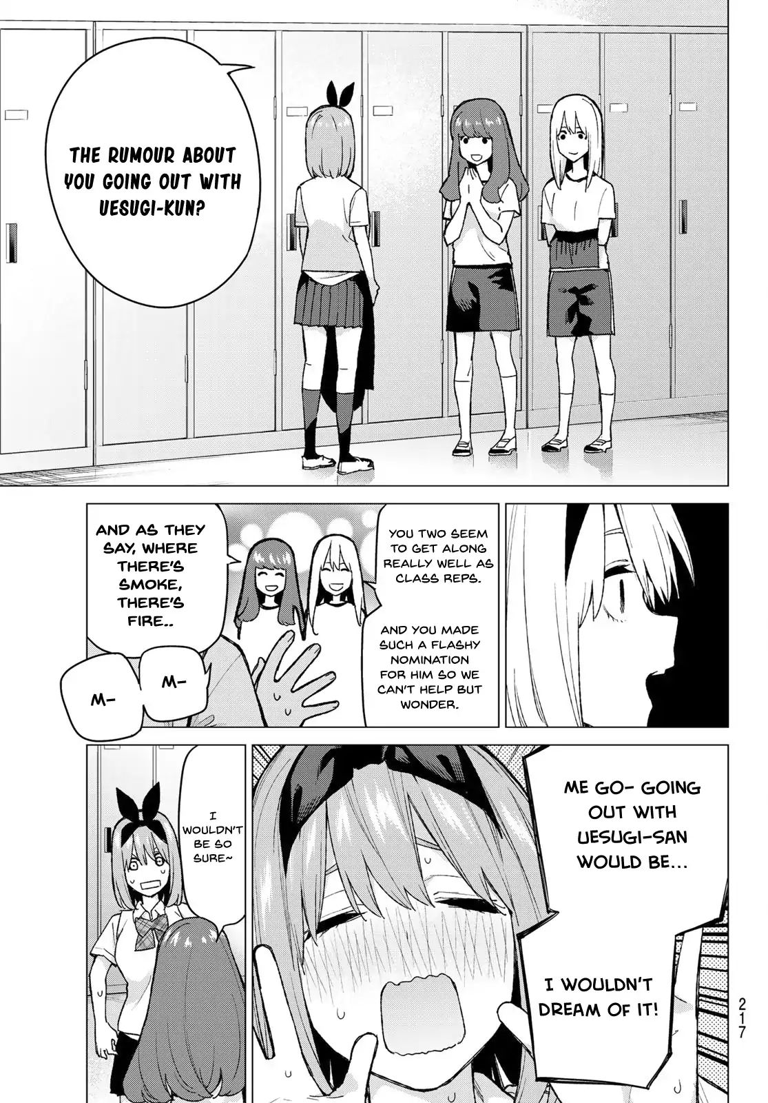 Go-Toubun No Hanayome Chapter 72: The Rumour About The Class Reps - Picture 3