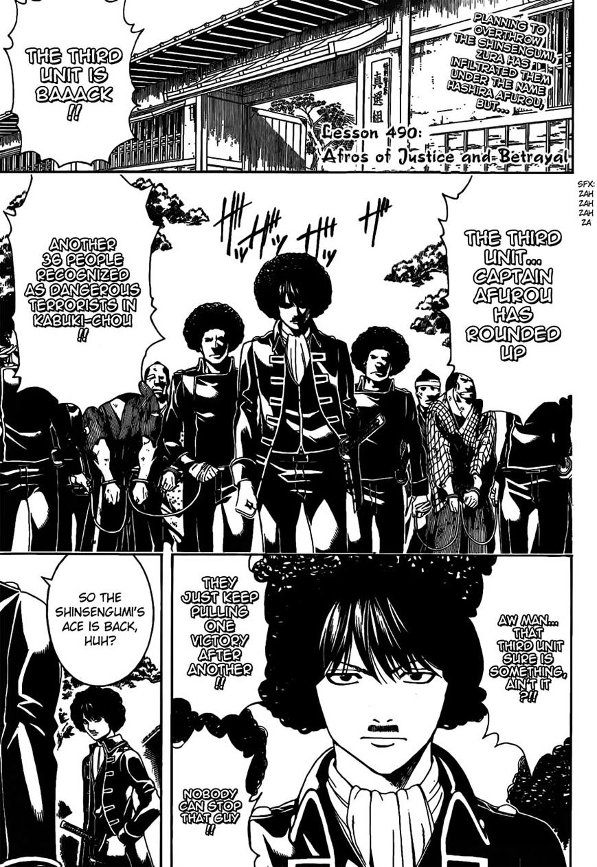 Gintama Chapter 490 : Afros Of Justice And Betrayal - Picture 3